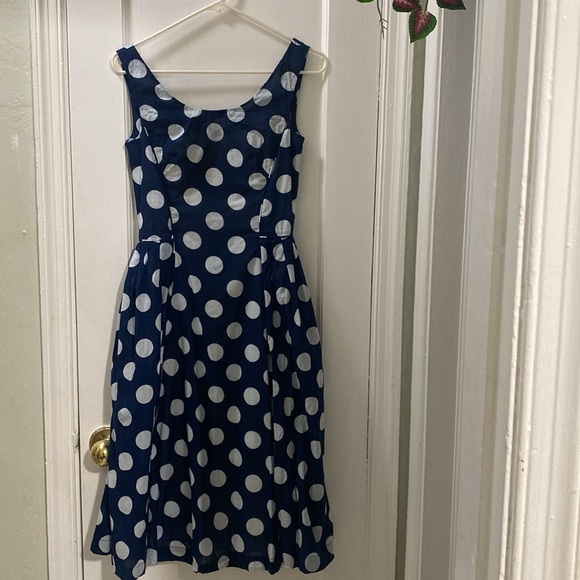 Emilyandfin Dresses & Skirts - Blue Polka Dot Dress